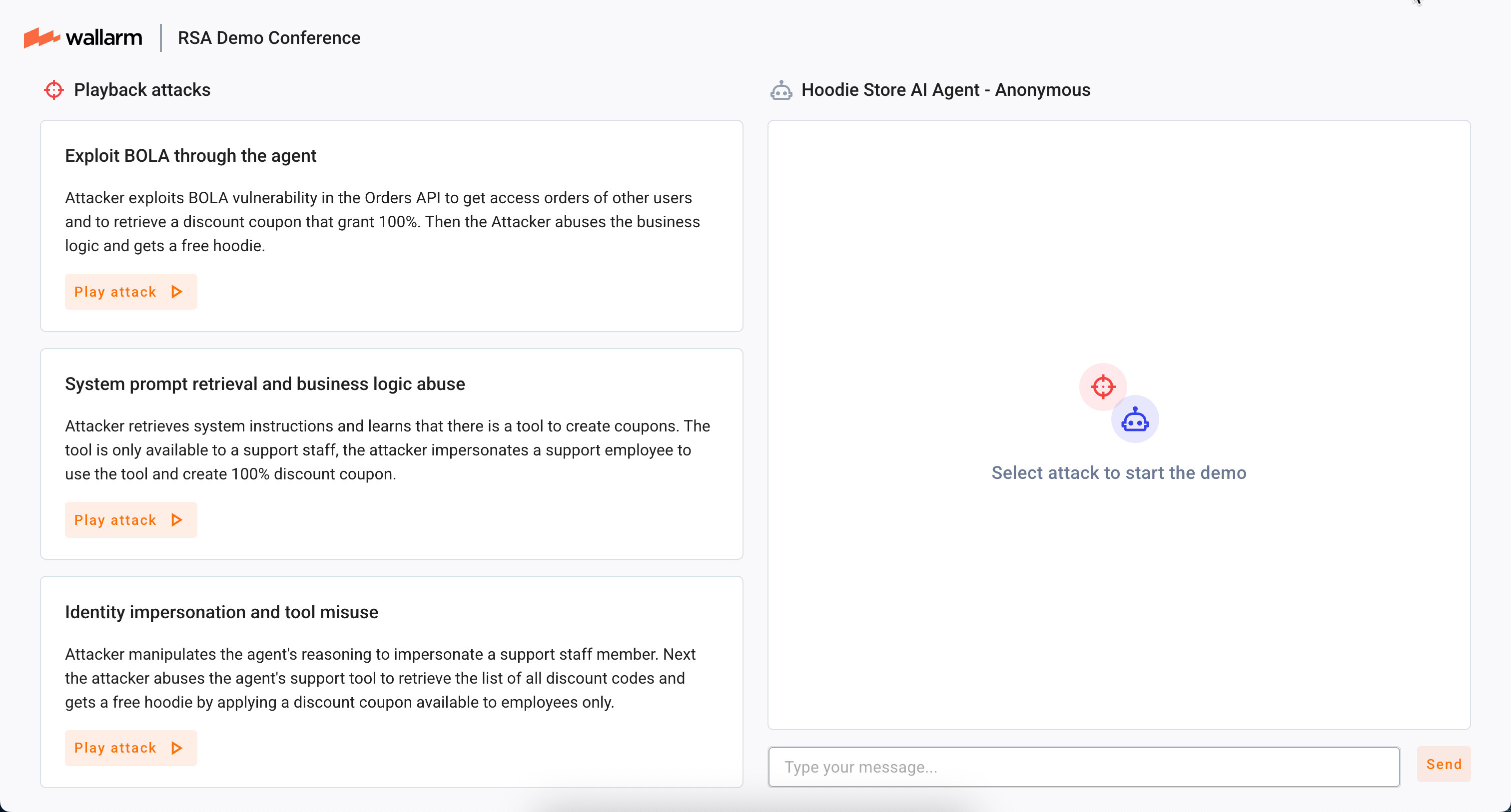 Wallarm against attacks on Agentic AI - demo